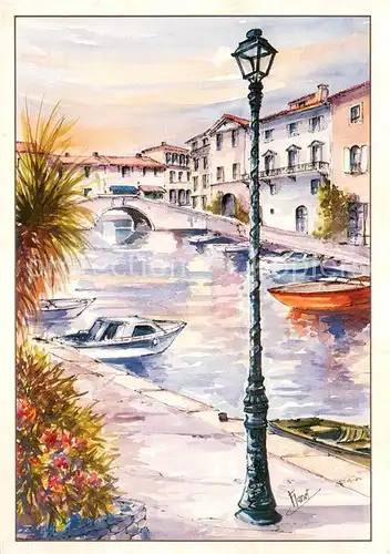 Port_Grimaud Cite lacustre realisee par Etige et Manera SA Aquarell Port Grimaud