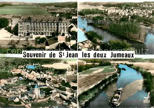 Saint Jean les Deux Jumeaux Le Seminaire Vue generale Eglise Vue aerienne Les bords de l Eau Saint Jean les Deux Jumeaux