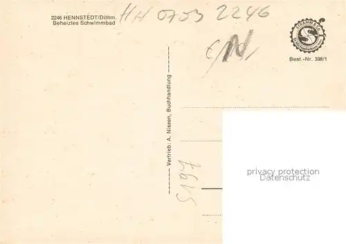 Hennstedt_Dithmarschen Schwimmbad Hennstedt_Dithmarschen