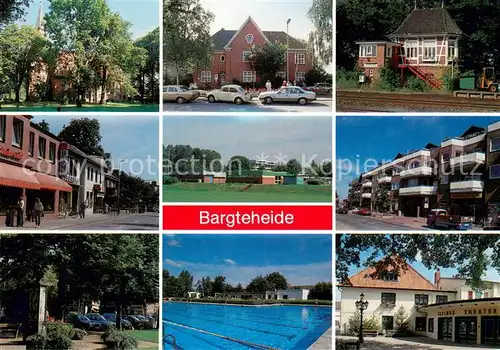 Bargteheide Rathaus Bahnhof Strassenpartien Park Freibad Kleines Theater Bargteheide