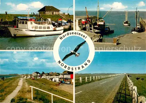 Nordstrand Faehranlagen Fischerhafen Damm Strasse Nordstrand