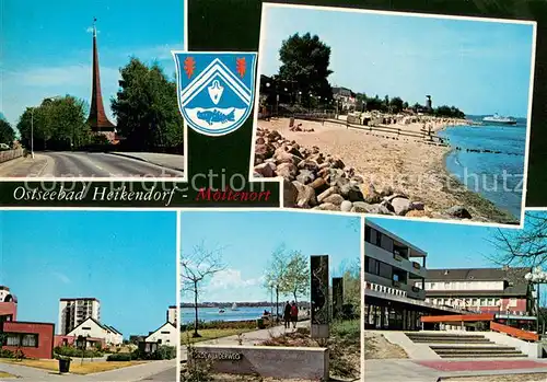 Moeltenort_Heikendorf Kirche Strand Ortsansicht Foerdewanderweg Schule 