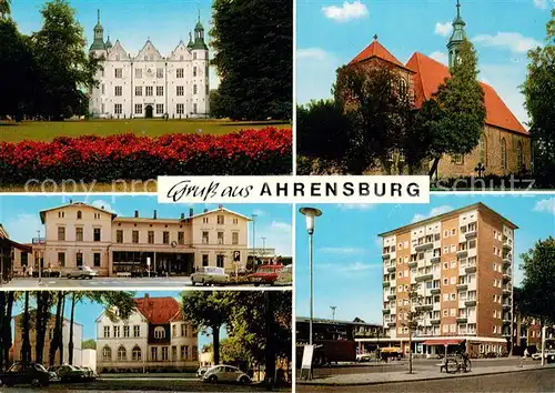 Ahrensburg Schloss Kirche Bahnhof Rathaus Hochhaus Ahrensburg