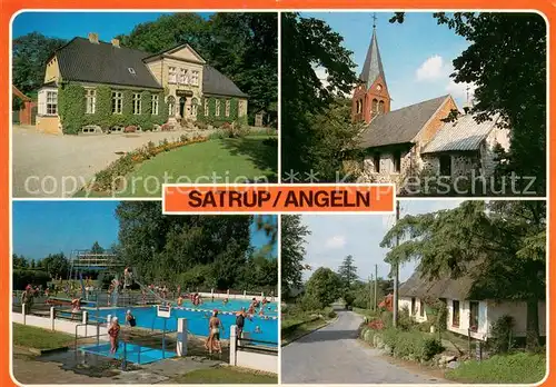 Satrup Apotheke Kirche Freibad Dorfstrasse Satrup