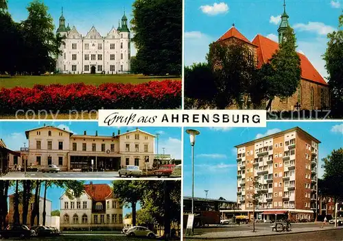 Ahrensburg Schloss Kirche Bahnhof Rathaus Hochhaus Ahrensburg