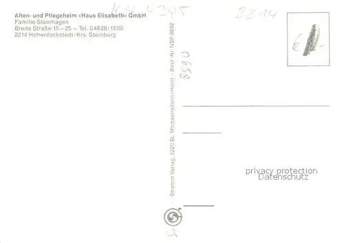 Hohenlockstedt Alten und Pflegeheim Haus Elisabeth  Hohenlockstedt