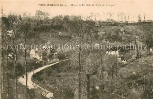 Pont Audemer Route de Quillebeuf Cote du Longval Pont Audemer