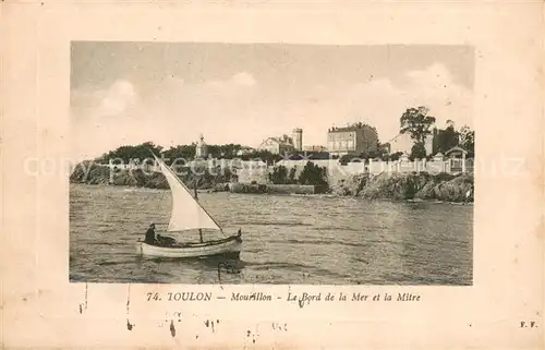 Toulon_Var Mourillon Le Bord de la Mer et la Mitre Toulon_Var