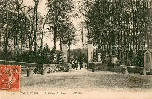 Compiegne_Oise Entree du Parc Compiegne Oise