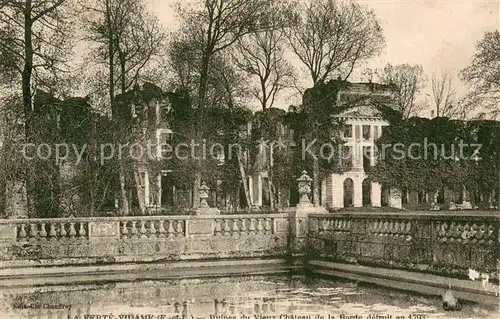 La_Ferte Vidame Ruines du Vieux Chateau de la Ronde detruit La_Ferte Vidame