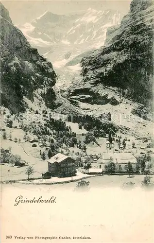 Grindelwald Panorama mit Kirche Grindelwald