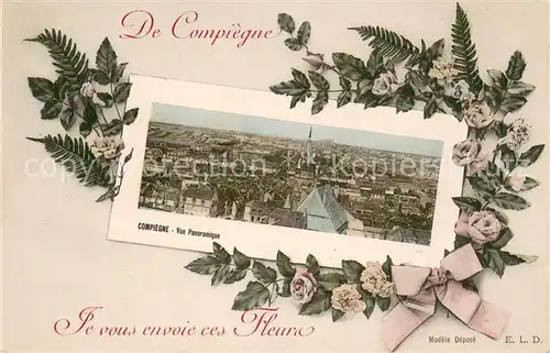 Compiegne_Oise Vue panoramique Compiegne Oise