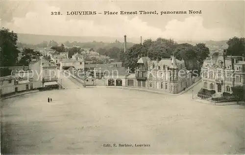 Louviers_Eure Place Ernest Thorel panorama Nord Louviers Eure