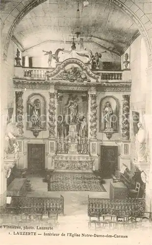 Lauzerte Interieur de lEglise Notre Dame des Carmes Lauzerte