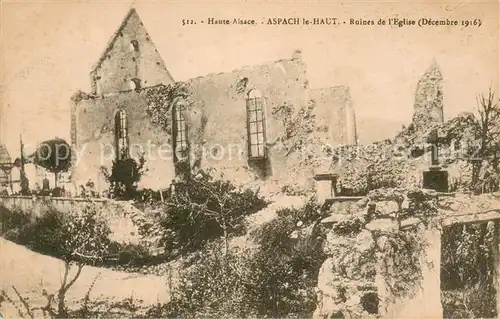 Aspach_Haut Rhin Ruines de l Eglise Aspach Haut Rhin
