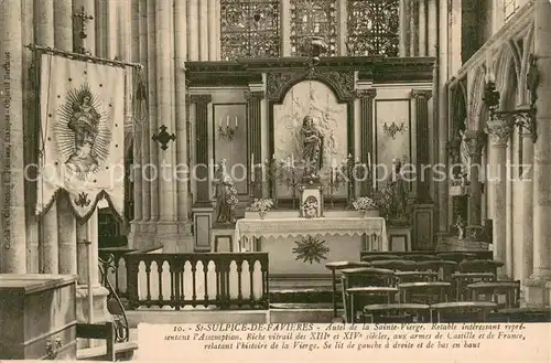 Saint Sulpice de Favieres Autel de la Sainte Vierge Saint Sulpice de Favieres