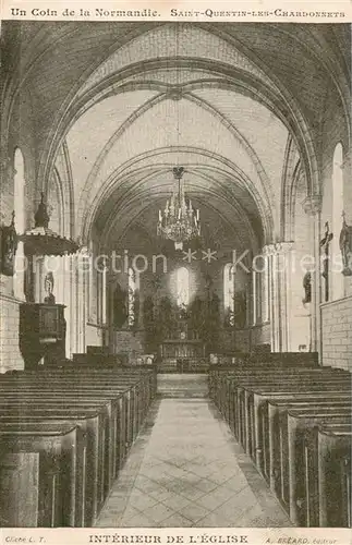 Saint Quentin les Chardonnets Interieur de l Eglise Saint Quentin les Chardonnets
