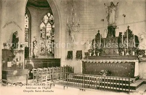 Bourg Achard Interieur de lEglise Chapelle Saint Eustache Bourg Achard