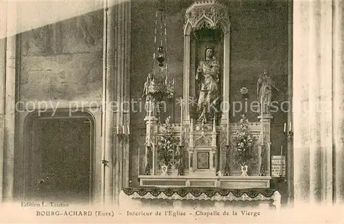 Bourg Achard Interieur de lEglise Chapelle de la Vierge Bourg Achard