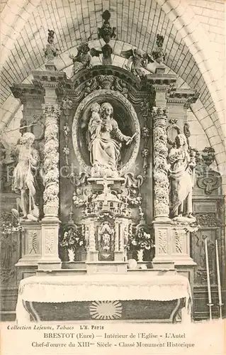 Brestot Interieur de lEglise lAutel Chef doeuvre Classe Monument Historique Brestot