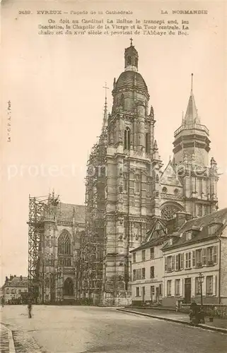Evreux Facade de la Cathedrale Evreux