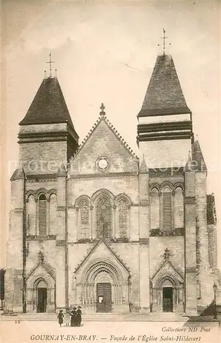 Gournay en Bray Facade de lEglise Saint Hildevert Gournay en Bray