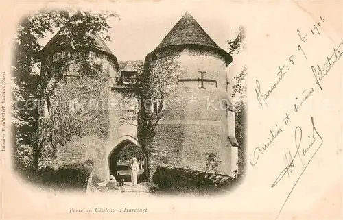 Harcourt_Eure Porte du Chateau d Harcourt Harcourt Eure