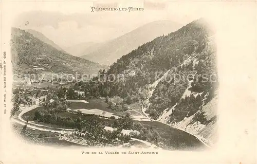 Plancher les Mines Vue de la Vallee de Saint Antoine Plancher les Mines