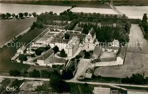 Sens_89 Vue aerienne de lancienne Abbaye de Sainte Colombe 