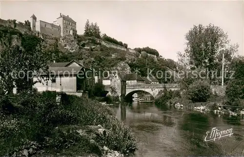 Mailly le Chateau Le Vieux Pont et le Chateau Mailly le Chateau