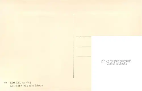 Sospel Le Pont Vieux et la Bevera Sospel