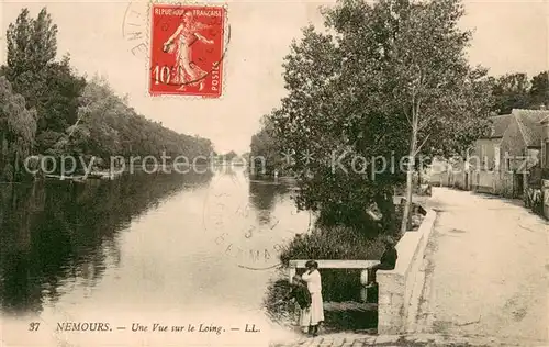 Nemours_Seine et Marne Une vue sur le Loing Nemours Seine et Marne