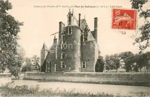 Mur de Sologne Chateau du Moulin XVe siecle Mur de Sologne