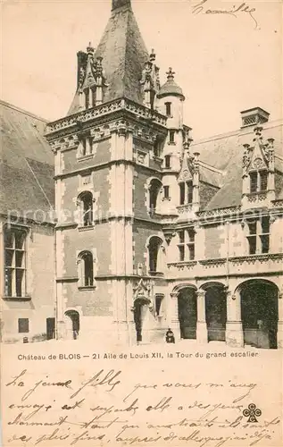 Blois_41 Chateau Aile de Louis XII Tour du grand escalier 