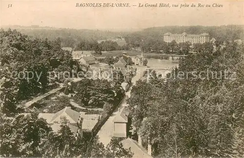 Bagnoles de l_Orne Grand Hotel vue prise du Roc au Chien Bagnoles de l_Orne