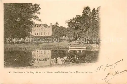 Saint Julien du Terroux Chateau de la Bermondiere Etang Saint Julien du Terroux