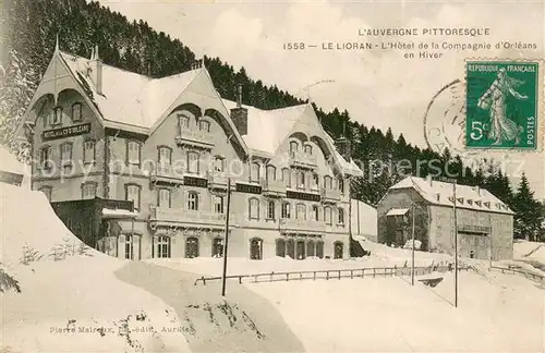 Le_Lioran Hotel de la Compagnie d Orleans en hiver Le_Lioran