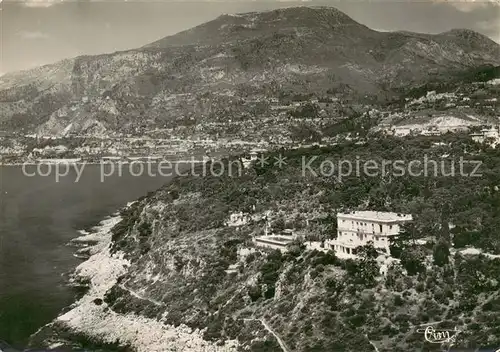 AK / Ansichtskarte Roquebrune Cap Martin Vue aerienne a la Pointe du Cap La Villa Zoraides Roquebrune Cap Martin