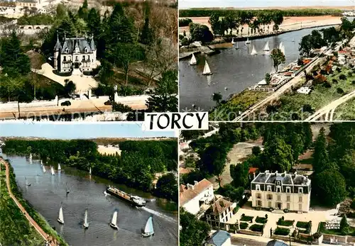 AK / Ansichtskarte Torcy_Seine et Marne Vue aerienne Torcy Seine et Marne
