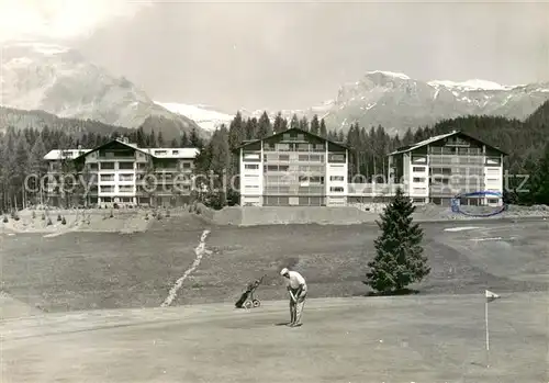 AK / Ansichtskarte Crans sur Sierre Golfplatz Crans sur Sierre