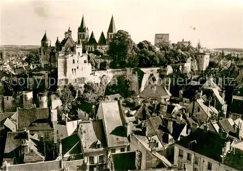 AK / Ansichtskarte Loches_Indre_et_Loire Vue generale de lEnceinte du Chateau Logis du Roi Tour Agnes Sorel Donjon Collegiale Loches_Indre_et_Loire