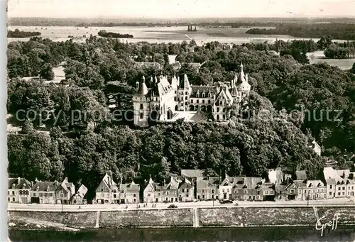 AK / Ansichtskarte Chaumont sur Loire Le Chateau Vue aerienne Chaumont sur Loire