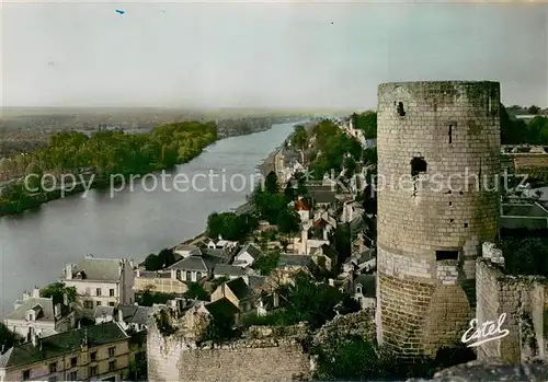 AK / Ansichtskarte Chinon_Indre_et_Loire La Tour du Moulin et la Vallee de la Vienne Chinon_Indre_et_Loire