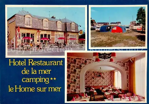 AK / Ansichtskarte Le_Home_sur_Mer Hotel Restaurant de la mer Camping  Le_Home_sur_Mer