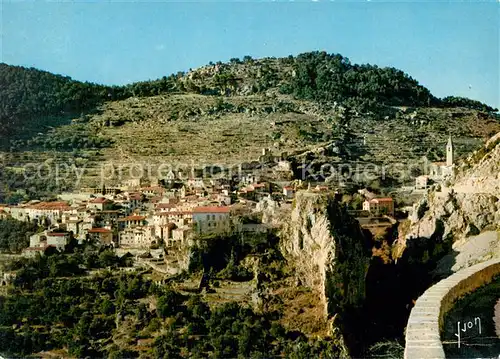 AK / Ansichtskarte Peille Vue generale aerienne Peille