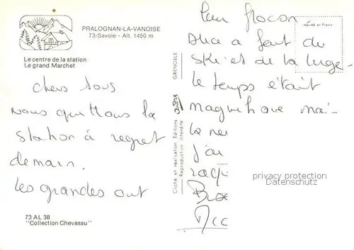 AK / Ansichtskarte Pralognan la Vanoise Le centre de la station Le grand Marchet Pralognan la Vanoise