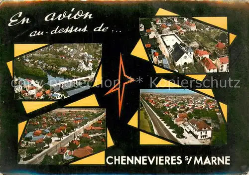 AK / Ansichtskarte Chennevieres sur Marne Vue aerienne Chennevieres sur Marne