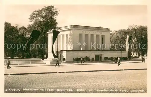 AK / Ansichtskarte Sofia_Sophia Le mausolee de Gueorgui Dimitroff Sofia Sophia