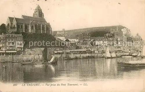 AK / Ansichtskarte Le_Treport Vue prise du Pont Tournant Le_Treport