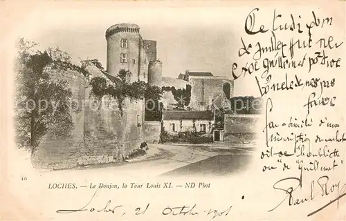 AK / Ansichtskarte Loches_Indre_et_Loire Le Donjon la Tour Louis IX Loches_Indre_et_Loire